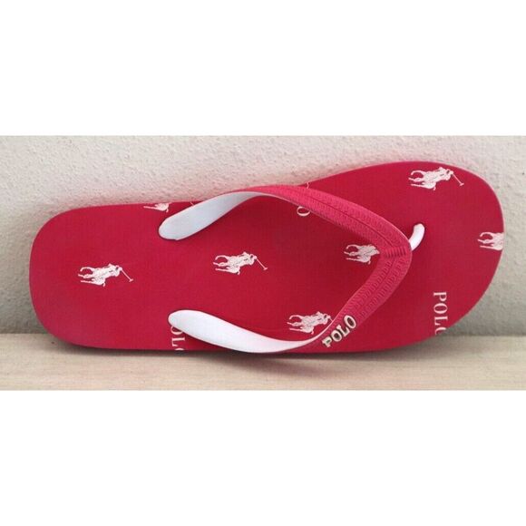 Polo Ralph Lauren Women’s Sz 9B Pink Whittlebury Flip Flops - Picture 4 of 10